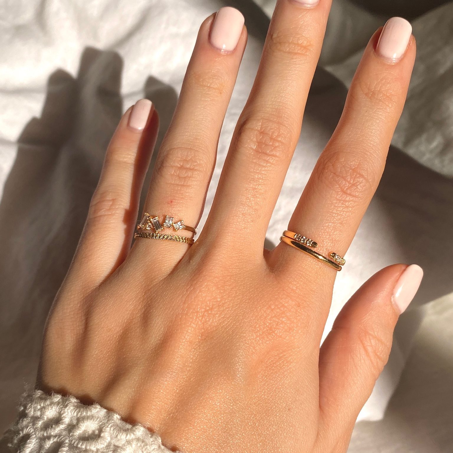 Bagues 18 carats diamants et topaze